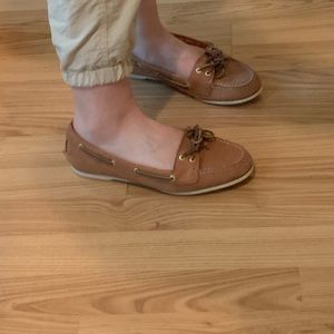 Gently used leather Sperry topsiders